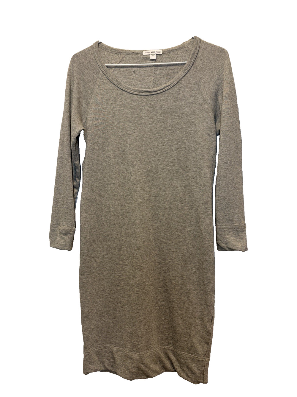 Standard James Perse Size 1 Small Dress Gray Raglan Scoop Cotton Sweatshirt